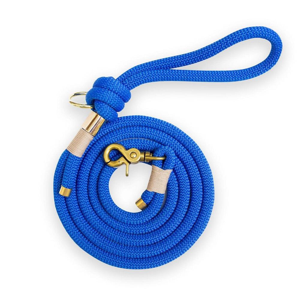 Laisse en corde Bleu électrique