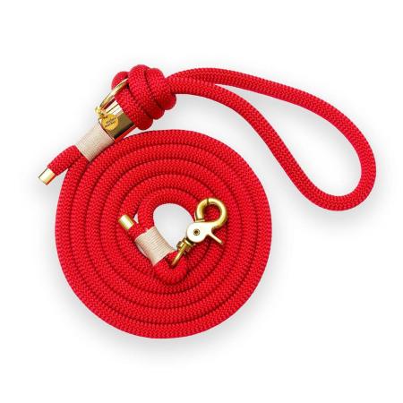 Laisse en corde Rouge