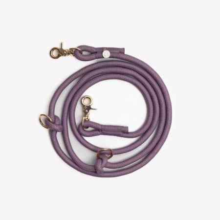 Laisse mains libres lilas chien