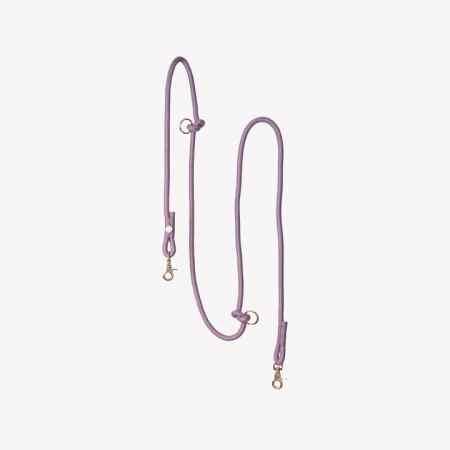 Laisse mains libres lilas chien