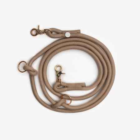 Laisse mains libres sable chien