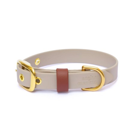 Collier imperméable en biothane Sand