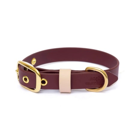 Collier imperméable en biothane Saddle