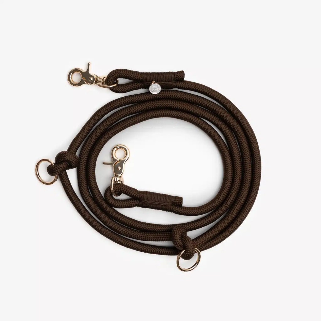 Laisse mains libres Marron